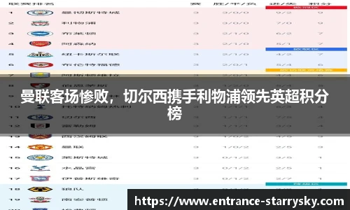 曼联客场惨败，切尔西携手利物浦领先英超积分榜